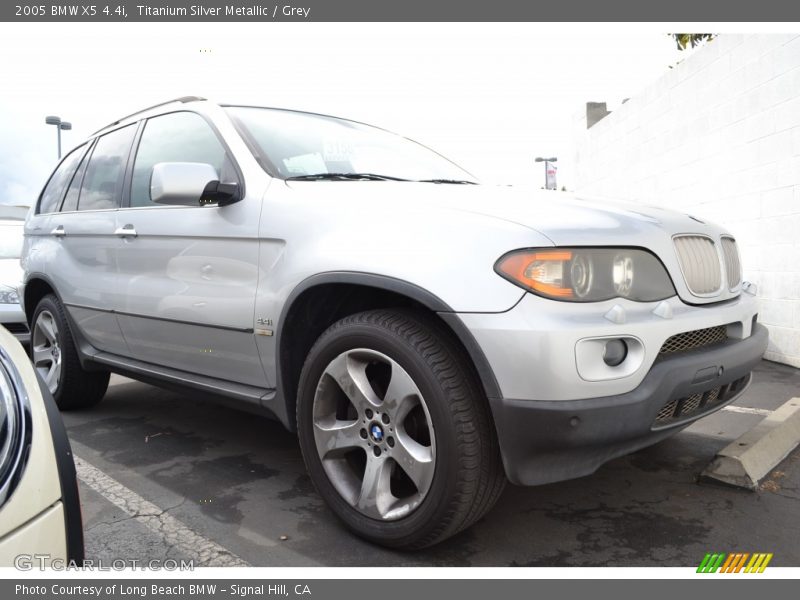 Titanium Silver Metallic / Grey 2005 BMW X5 4.4i