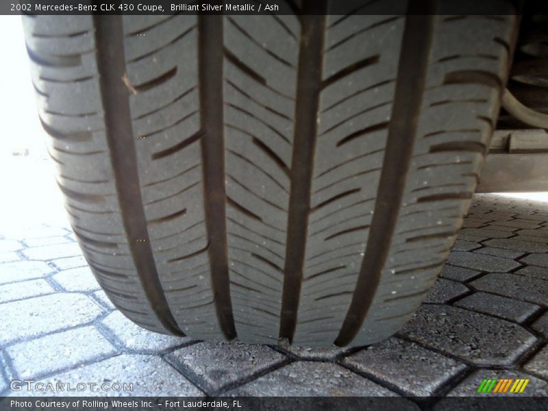 Brilliant Silver Metallic / Ash 2002 Mercedes-Benz CLK 430 Coupe