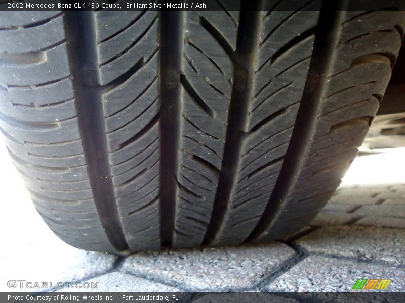 Brilliant Silver Metallic / Ash 2002 Mercedes-Benz CLK 430 Coupe