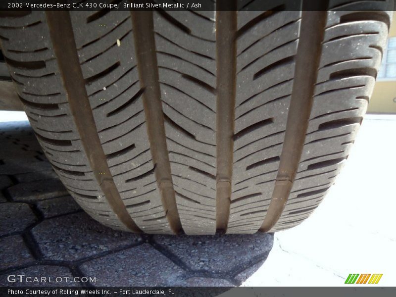 Brilliant Silver Metallic / Ash 2002 Mercedes-Benz CLK 430 Coupe