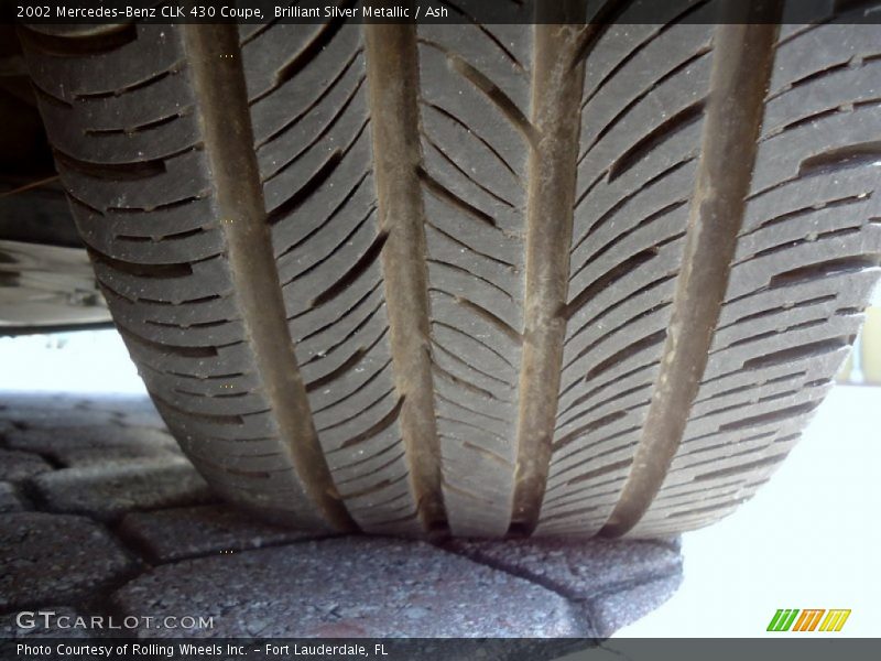Brilliant Silver Metallic / Ash 2002 Mercedes-Benz CLK 430 Coupe