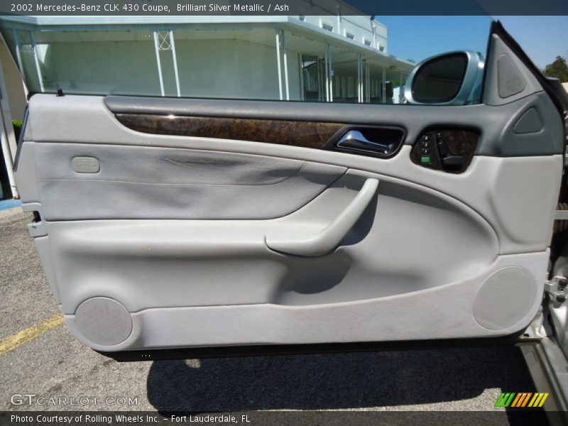 Brilliant Silver Metallic / Ash 2002 Mercedes-Benz CLK 430 Coupe