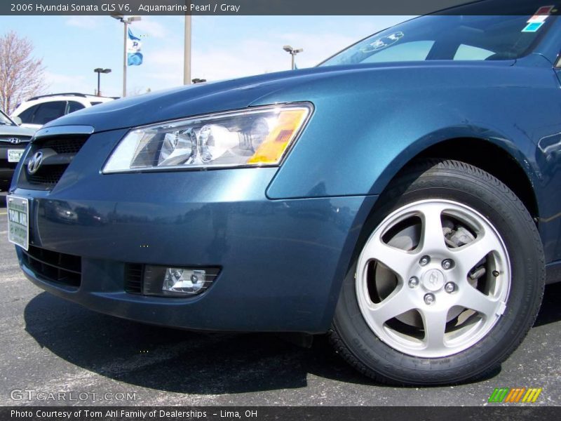 Aquamarine Pearl / Gray 2006 Hyundai Sonata GLS V6