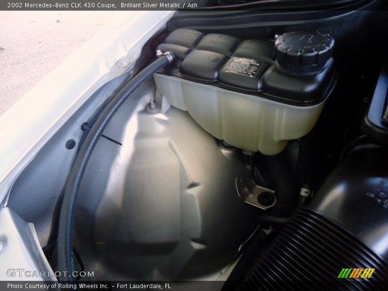 Brilliant Silver Metallic / Ash 2002 Mercedes-Benz CLK 430 Coupe