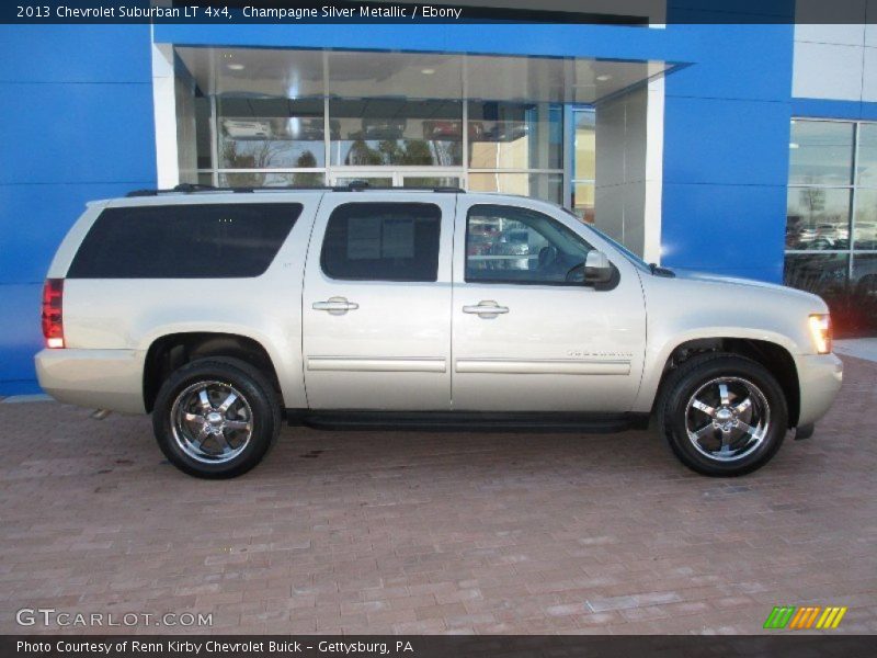 Champagne Silver Metallic / Ebony 2013 Chevrolet Suburban LT 4x4