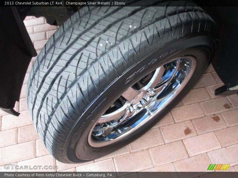 Champagne Silver Metallic / Ebony 2013 Chevrolet Suburban LT 4x4