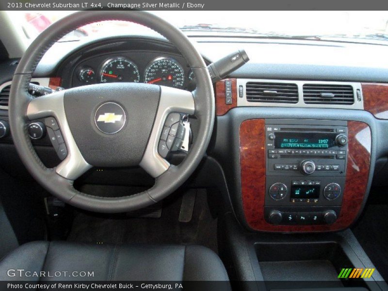 Champagne Silver Metallic / Ebony 2013 Chevrolet Suburban LT 4x4