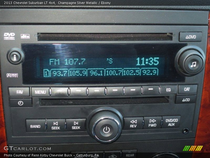 Champagne Silver Metallic / Ebony 2013 Chevrolet Suburban LT 4x4