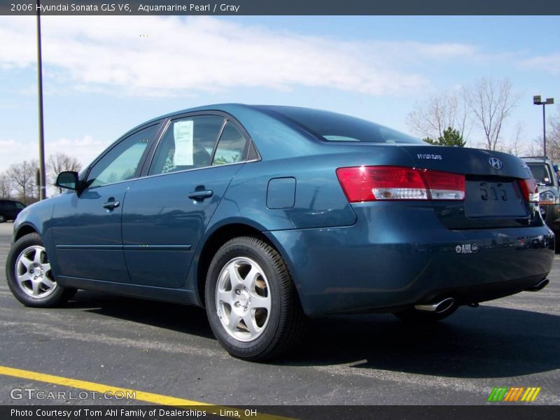 Aquamarine Pearl / Gray 2006 Hyundai Sonata GLS V6