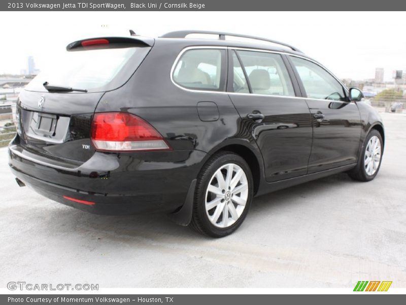 Black Uni / Cornsilk Beige 2013 Volkswagen Jetta TDI SportWagen