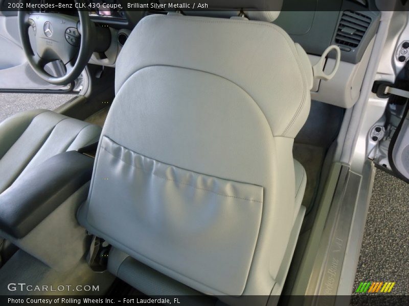 Brilliant Silver Metallic / Ash 2002 Mercedes-Benz CLK 430 Coupe