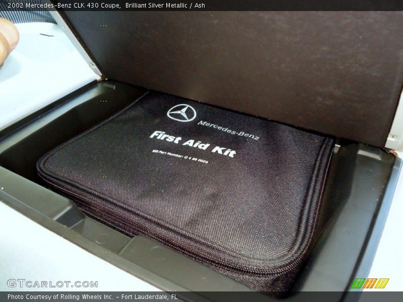Brilliant Silver Metallic / Ash 2002 Mercedes-Benz CLK 430 Coupe