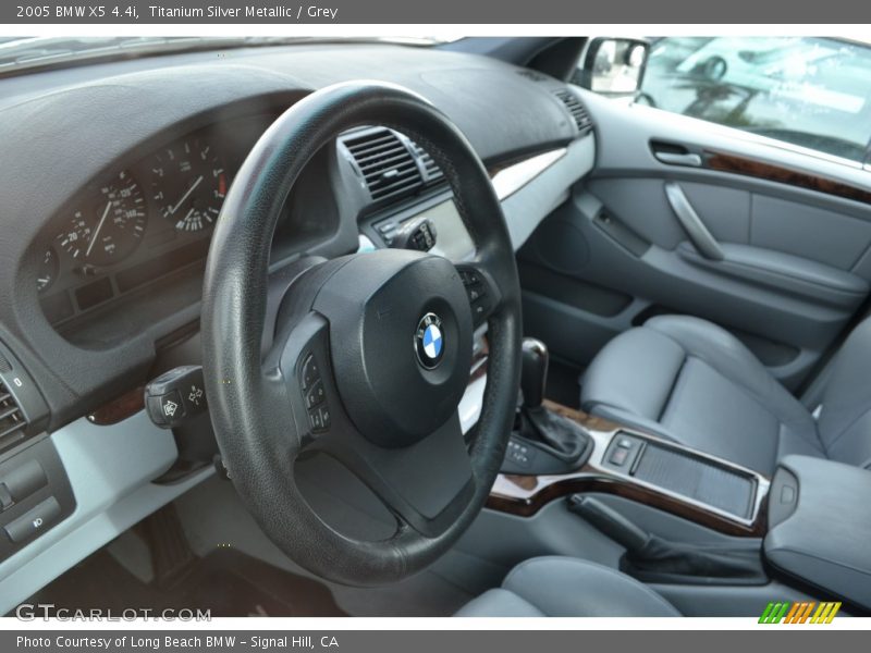 Titanium Silver Metallic / Grey 2005 BMW X5 4.4i