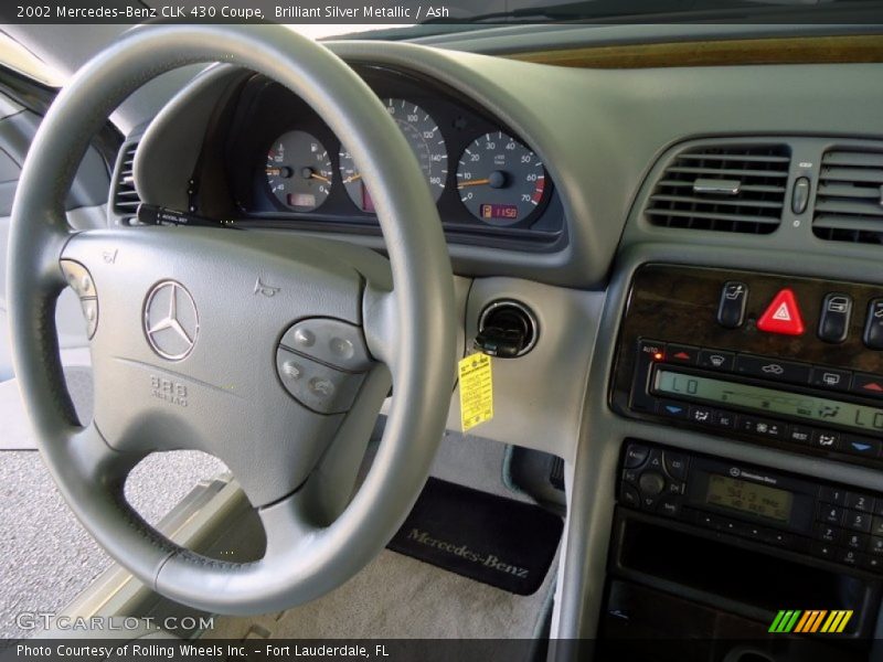 Brilliant Silver Metallic / Ash 2002 Mercedes-Benz CLK 430 Coupe