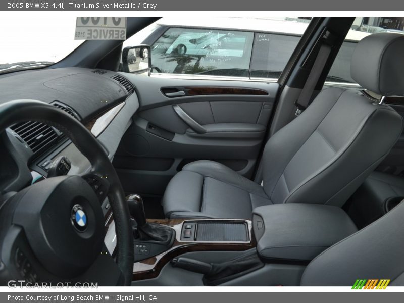 Titanium Silver Metallic / Grey 2005 BMW X5 4.4i