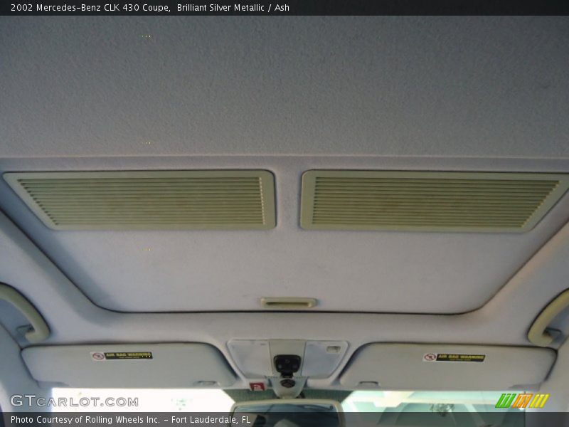 Brilliant Silver Metallic / Ash 2002 Mercedes-Benz CLK 430 Coupe