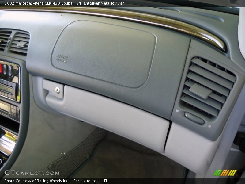 Brilliant Silver Metallic / Ash 2002 Mercedes-Benz CLK 430 Coupe