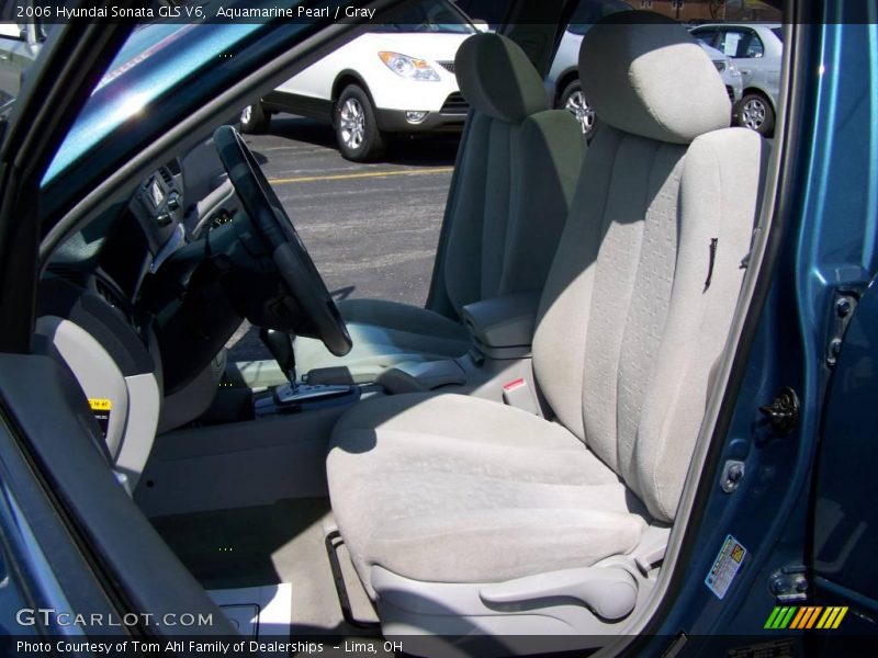Aquamarine Pearl / Gray 2006 Hyundai Sonata GLS V6