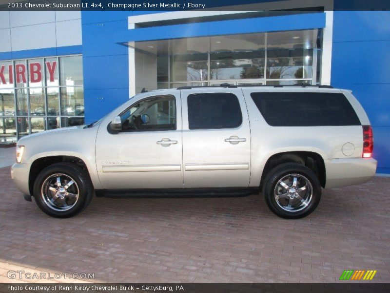 Champagne Silver Metallic / Ebony 2013 Chevrolet Suburban LT 4x4