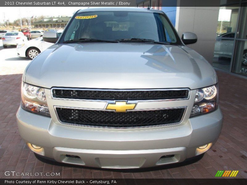 Champagne Silver Metallic / Ebony 2013 Chevrolet Suburban LT 4x4