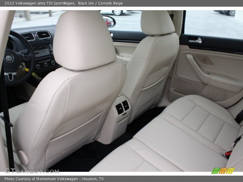 Black Uni / Cornsilk Beige 2013 Volkswagen Jetta TDI SportWagen