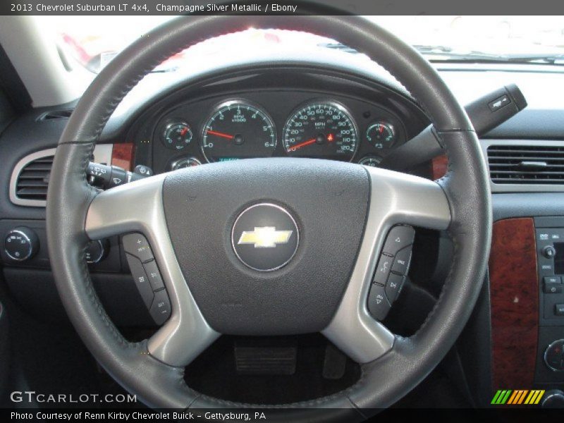 Champagne Silver Metallic / Ebony 2013 Chevrolet Suburban LT 4x4