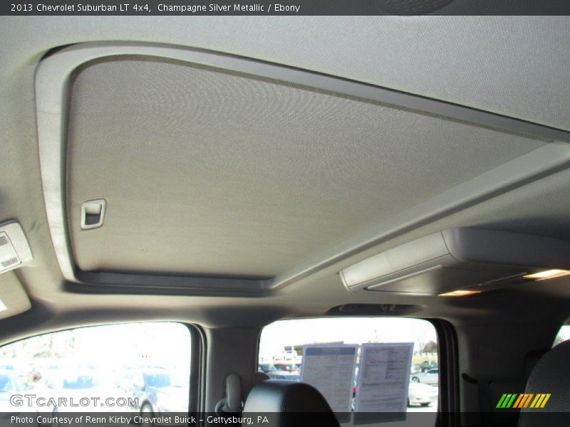 Sunroof of 2013 Suburban LT 4x4