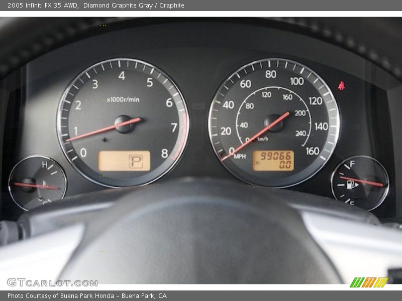 Diamond Graphite Gray / Graphite 2005 Infiniti FX 35 AWD