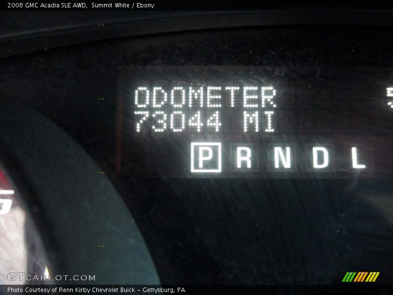 Summit White / Ebony 2008 GMC Acadia SLE AWD