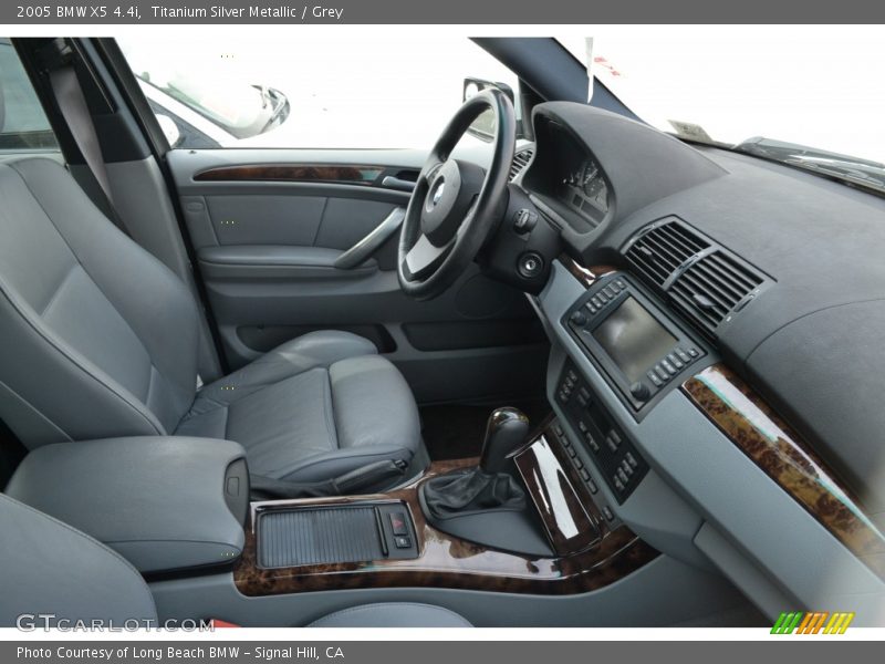 Titanium Silver Metallic / Grey 2005 BMW X5 4.4i
