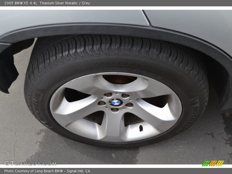 Titanium Silver Metallic / Grey 2005 BMW X5 4.4i