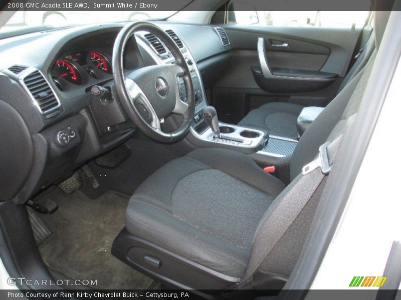 Ebony Interior - 2008 Acadia SLE AWD 
