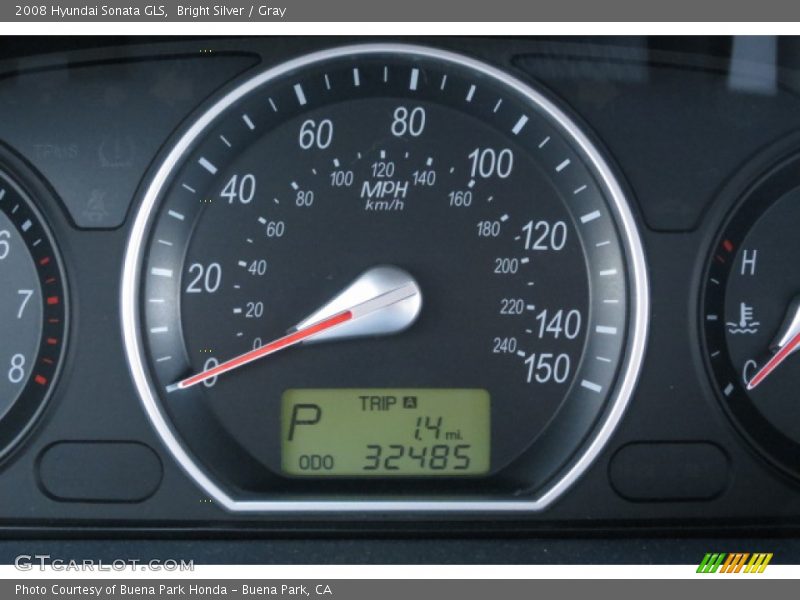 Bright Silver / Gray 2008 Hyundai Sonata GLS