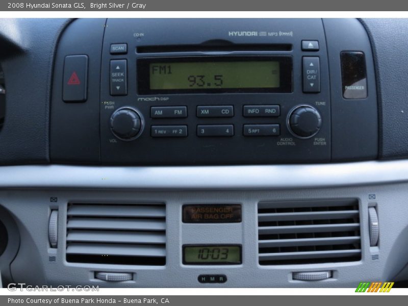 Bright Silver / Gray 2008 Hyundai Sonata GLS