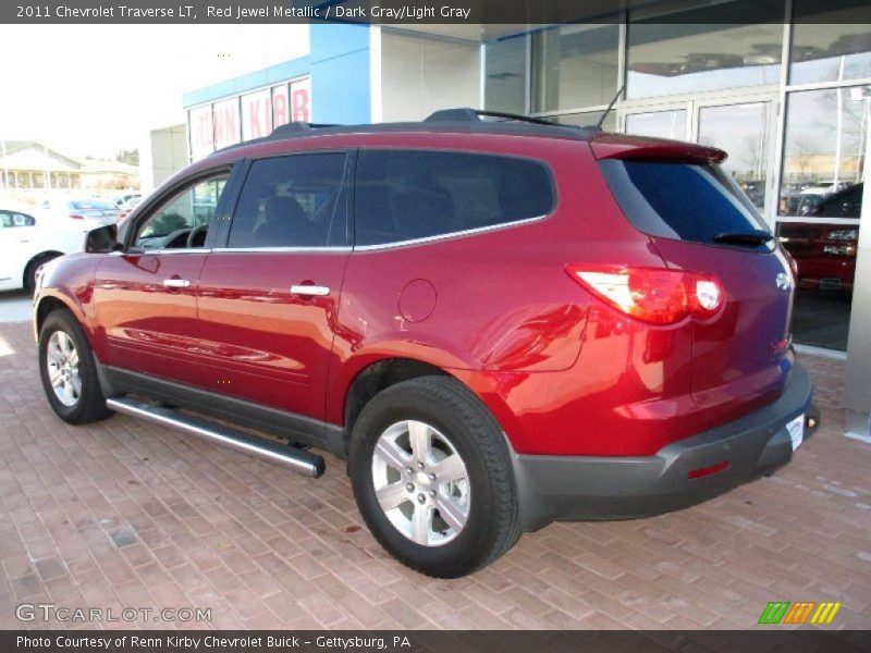 Red Jewel Metallic / Dark Gray/Light Gray 2011 Chevrolet Traverse LT