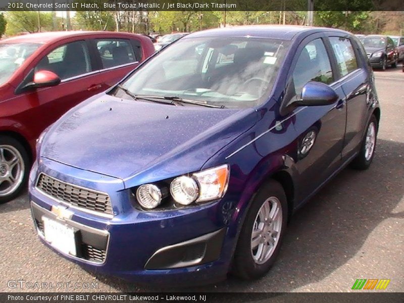 Blue Topaz Metallic / Jet Black/Dark Titanium 2012 Chevrolet Sonic LT Hatch