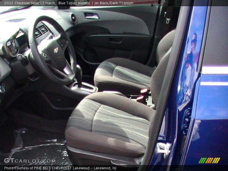 Blue Topaz Metallic / Jet Black/Dark Titanium 2012 Chevrolet Sonic LT Hatch