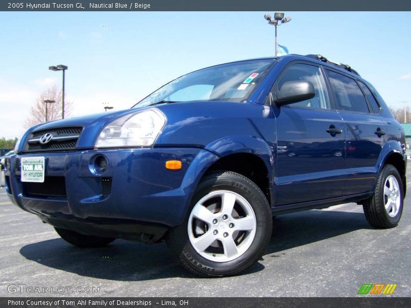Nautical Blue / Beige 2005 Hyundai Tucson GL