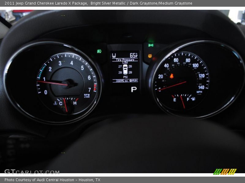 Bright Silver Metallic / Dark Graystone/Medium Graystone 2011 Jeep Grand Cherokee Laredo X Package