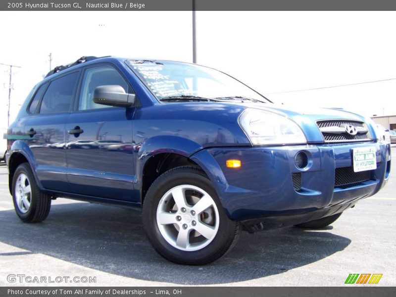 Nautical Blue / Beige 2005 Hyundai Tucson GL