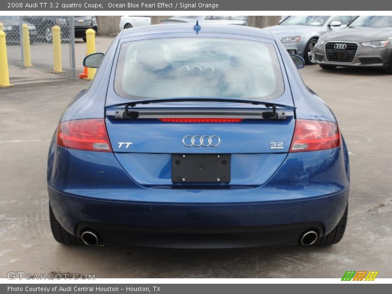 Ocean Blue Pearl Effect / Signal Orange 2008 Audi TT 3.2 quattro Coupe