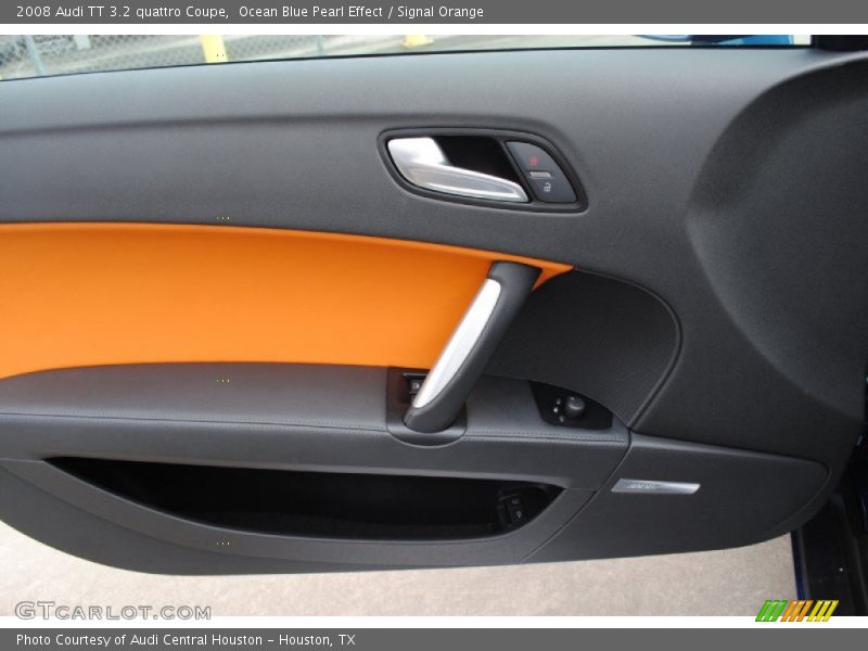 Ocean Blue Pearl Effect / Signal Orange 2008 Audi TT 3.2 quattro Coupe