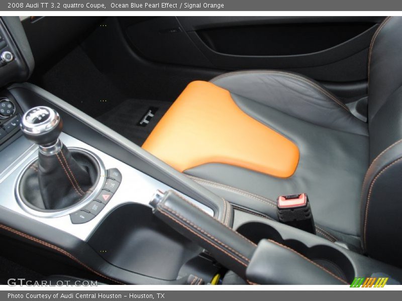 Ocean Blue Pearl Effect / Signal Orange 2008 Audi TT 3.2 quattro Coupe