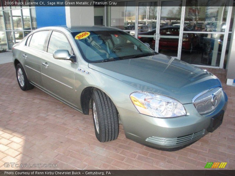 Sage Mist Green Metallic / Titanium Gray 2006 Buick Lucerne CX