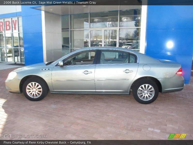 Sage Mist Green Metallic / Titanium Gray 2006 Buick Lucerne CX