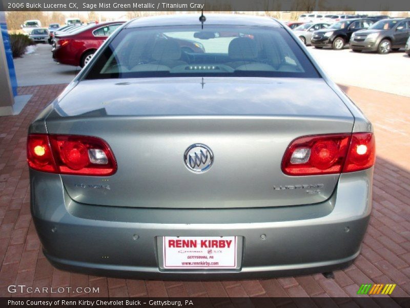 Sage Mist Green Metallic / Titanium Gray 2006 Buick Lucerne CX