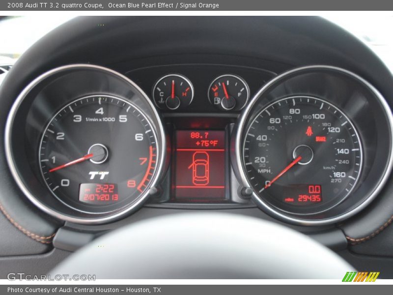  2008 TT 3.2 quattro Coupe 3.2 quattro Coupe Gauges
