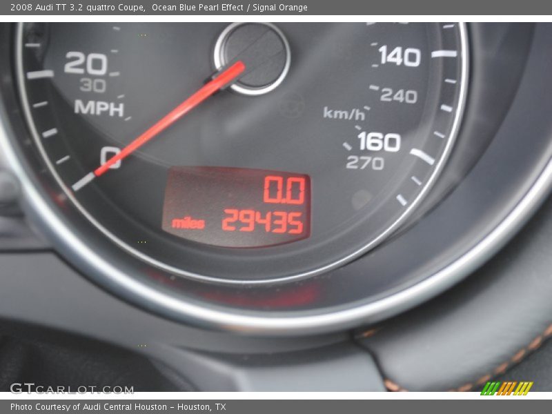 Ocean Blue Pearl Effect / Signal Orange 2008 Audi TT 3.2 quattro Coupe