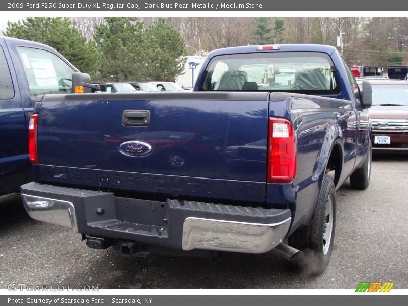 Dark Blue Pearl Metallic / Medium Stone 2009 Ford F250 Super Duty XL Regular Cab