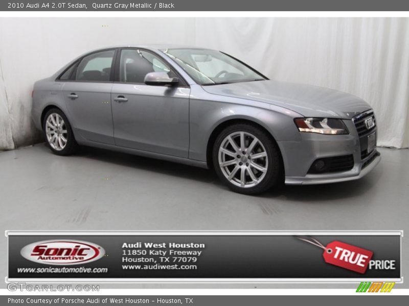Quartz Gray Metallic / Black 2010 Audi A4 2.0T Sedan